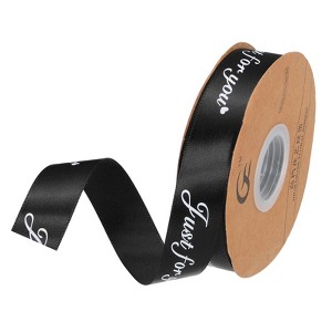 Unique Bargains Gift Wrapping Wedding Wide Satin Grosgrain Ribbon 1 Pc - 1 of 4