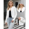 INSPIRE CHIC Women's Open Front Knit Dressy Long Sleeve Crew Neck Casual Pockets Cardigans - 2 of 4
