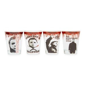 Silver Buffalo Halloween II Michael Myers 2-Ounce Mini Shot Glasses | Set of 4 - 1 of 4