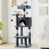 JIONJOY 44-Inch Cat Tower with Large Condo & Climbing Ladder, 3 Perches & 2 Condos - 2 of 4