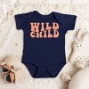 The Juniper Shop Wild Child Wavy Baby Short Sleeve Bodysuit - 24M - Navy - 3 of 4
