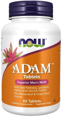 ADAM Superior Men's Multiple Vitamin by Now Foods  -  60 Tablet