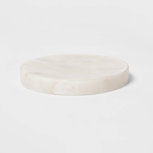 Black Bathroom Soap Dish, Minimalist Stone Soap Dish for Shower