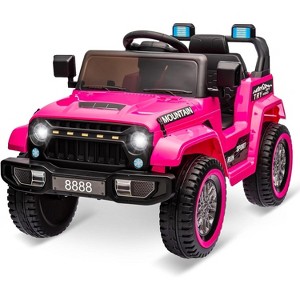 12V Kids Electric Truck w/Remote, Twin 35W Motors, 3-Speed, LED Lights & Music, Spring Suspension, Gift for Boys Girls - 1 of 4