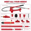 Porta Power Hydraulic Jack Kit, Hydraulic Multifunctional Jack with 4.6 ft/1.4 m Oil Hose, Auto Body Frame Repair Kit, Storage Case 22000 Lbs Capacity - 4 of 4