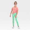 Girls' St. Patrick's Day Leggings - Cat & Jack™ Bright Green - 3 of 3