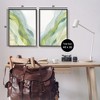 Stupell Industries Abstract Green Waves 2pc Framed Giclee Art Set - 3 of 4