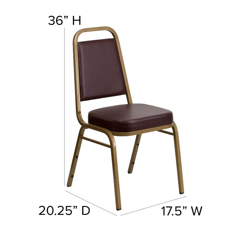Flash Furniture HERCULES Series Trapezoidal Back Stacking Banquet Chair with 2.5" Thick Seat, 6 of 16