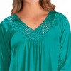 Collections Etc Long Sleeve Tricot Gown - 3 of 4