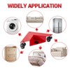 Furniture Movers, Moving Dolly - 4 Pack Heavy Duty 1380 LBS Each, 4 Wheel Cart with 2'' PU Rollers for Desks, Cabinets, Safes - 2 of 4