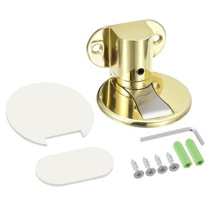 Unique Bargains Adjustable Magnetic Door Stop with Self Adhesive and Screw Mount - 1 of 4