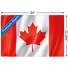 Trends International Canada - Flag Unframed Wall Poster Print Clear Push Pins Bundle 22.375" x 34" - 3 of 4
