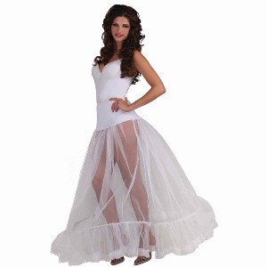 Forum Novelties White Adult Ballroom Length Costume Crinoline Slip OneSizeFitsMost - 1 of 1