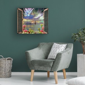"Tropical Window to Paradise III" Outdoor Canvas - 1 of 3
