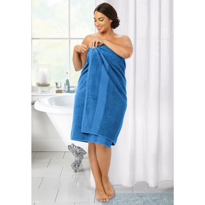 BrylaneHome BH Studio Oversized Towel Bath Sheet - Cobalt