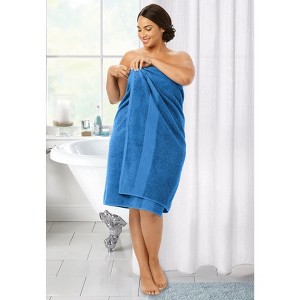 BrylaneHome BH Studio Oversized Towel Bath Sheet - Cobalt - 1 of 4