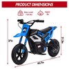 Kids Dirt Bike - Top speed 13.67 mph, rear wheel suspension, 12-mile range, rotary throttle, rubber tires, perfect holiday gift for kids. - 2 of 4