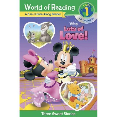 Disney Lots of Love!: A 3-In-1 Listen Along Reader - (World of Reading) by  Disney Books (Mixed Media Product)