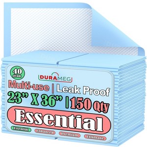 Chucks Pads Disposable Underpads | 23"x36" Incontinence Chux Pads [150-Pads: 3 Pack of 50] - 1 of 4