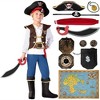 Joyfy Boys Halloween Pirate Captain Costume, Kids Pirate Costume Set for Toddler Halloween DressUp Cosplay Party Decor - 4 of 4