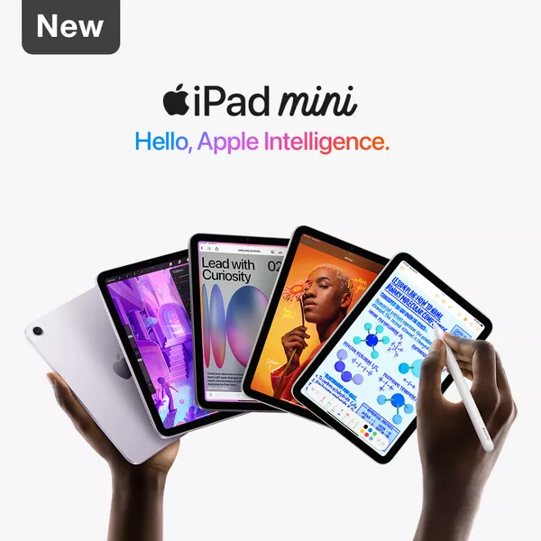 New. iPad mini. Hello, Apple Intelligence.