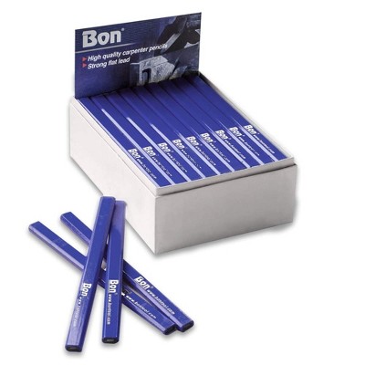 Bon Tool 34-338 Pencil - Blue Casing Hard Black Lead - (72/Pkg)