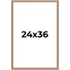 PosterPalooza | Deco Brown Picture Frame - UV Acrylic, Foam Board Backing, Hanging Hardware - 2 of 4