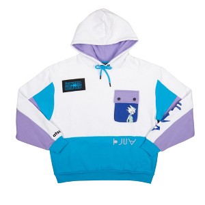 Hunter X Hunter Killua Colorblock Long Sleeve Utility Hoodie - 1 of 4