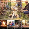 Swivel Campfire Grill Grate Open Fire Grill Portable Camping Grill Stand & Camp Garbage Rack Durable Heavy-Duty Steel for Outdoor Cooking - 3 of 4