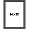 PosterPalooza | Refined Black Picture Frame - UV Acrylic, Foam Board Backing, Hanging Hardware - 2 of 4