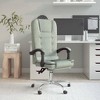 vidaXL Light Gray Velvet Massage Reclining Office Chair - Adjustable and Rotatable Comfort with Sturdy Frame for Home Office - 2 of 4