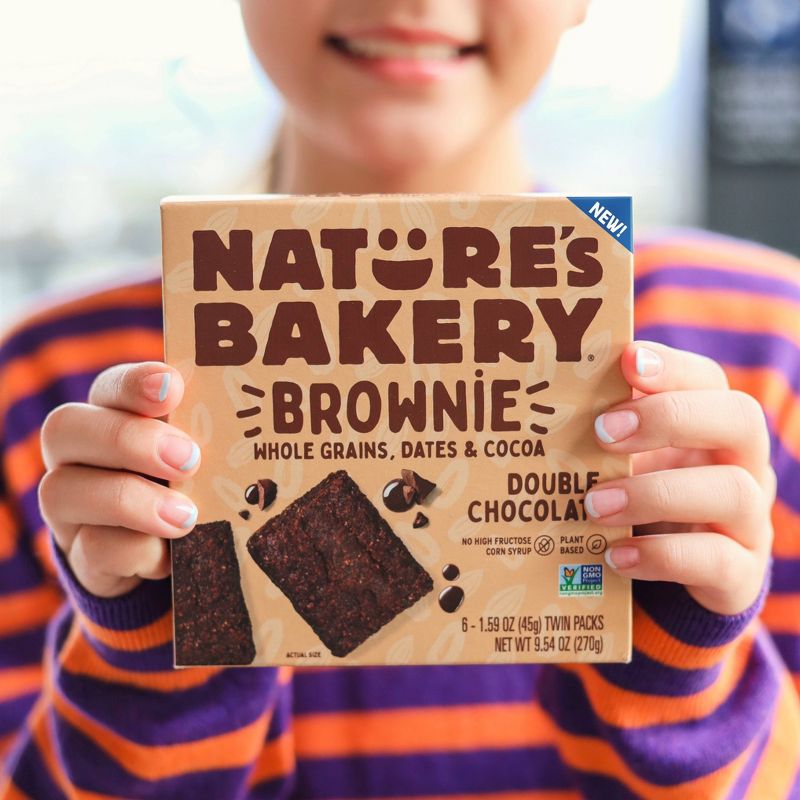 Nature&#39;s Bakery Double Chocolate Brownie - 6ct, 3 of 5