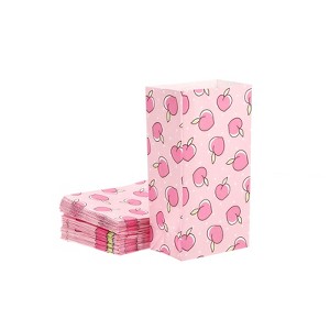Unique Bargains Paper Gift Bag Pack Peach Storage Bag for Party Favor - 1 of 4