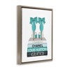 Stupell Industries Turquoise Bow Heels on Books Floating Frame Canvas Art, Brown, 25" x 31" - 2 of 4