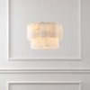 Fernandez Marble 2 Tier Height Adjustable Chandelier - CTL1021 - Gold/White - Safavieh Couture - 3 of 4