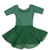 Leveret Girls Elbow Sleeve Skirt Leotard - 2 of 4