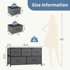 SKRAN Dresser For Bedroom,5 Storage Drawers,Fabric Closet Chests Organizer Tower Furniture With Wooden Metal Frame For Clothes, Guest Room - 3 of 4