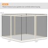 Replacement Mesh Sidewall Netting for 10' x 10' Gazebos and Canopy Tents with Zippers - 3 of 4