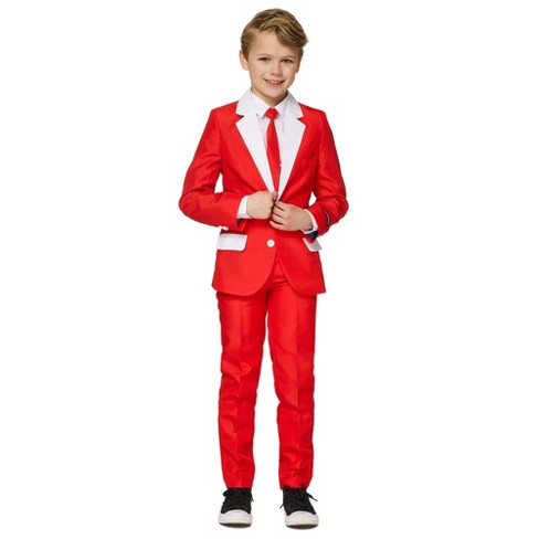 Suitmeister Boys Christmas Suit - Santa Outfit - Red - Size: S : Target