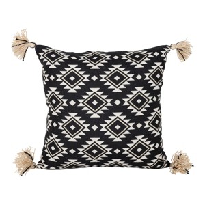 18" x 18" Hand Woven Southwest Geometric Patten Decorative Indoor/Outdoor Accent Throw Pillow - 1 of 4