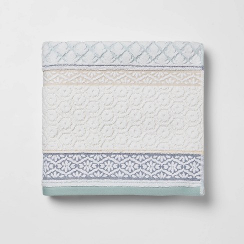 Patterned bathroom online towels