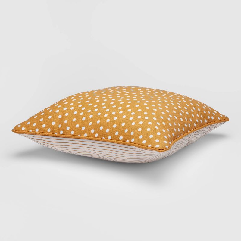 Dotted Square Throw Pillow Yellow - Pillowfort&#8482;, 3 of 8