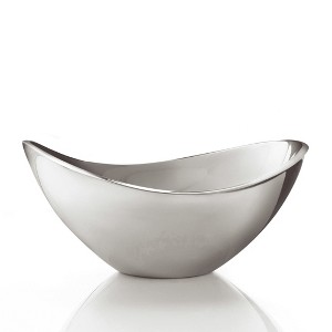 Nambe Butterfly Alloy Metal Serving Bowl, Oven Safe, Silver - 1 of 4