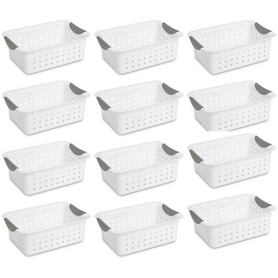 Sterilite Medium & Small Ultra Plastic Storage Bin Organizer