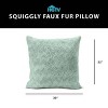 Racxily Curlicue Faux Fur Pillow Nomadic Desert 22 x 22 inches - 2 of 4