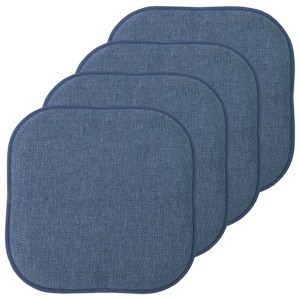 Alexis Memory Foam No Slip Back 16" x 16" Chair Pad Cushion by Sweet Home Collection® - 1 of 4