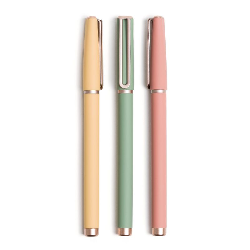 U Brands 3ct Soft Touch Felt Tip Pens - Rose Gold Accents, 1 of 8