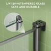 CIPACHO Adjustable Pivot Swing Shower Door: Matte Black, Leak-Proof & Durable,30*72 Inch - 4 of 4