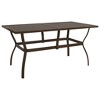 vidaXL Outdoor Dining Table Patio Table Porch Deck Garden Furniture Steel - 2 of 4