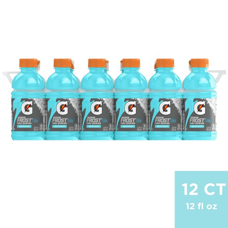 Gatorade Frost Glacier Freeze Sports Drink - 12pk/12 fl oz Bottles, 1 of 6
